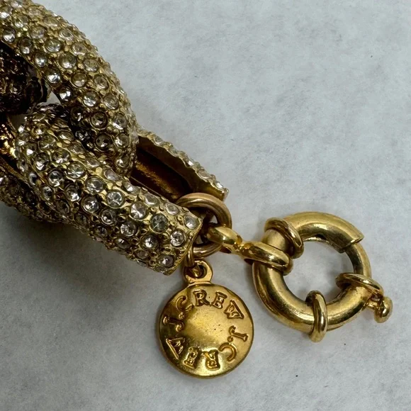 J CREW Chunky Crystal Rhinestone Pavé Bracelet - Picture 5 of 6